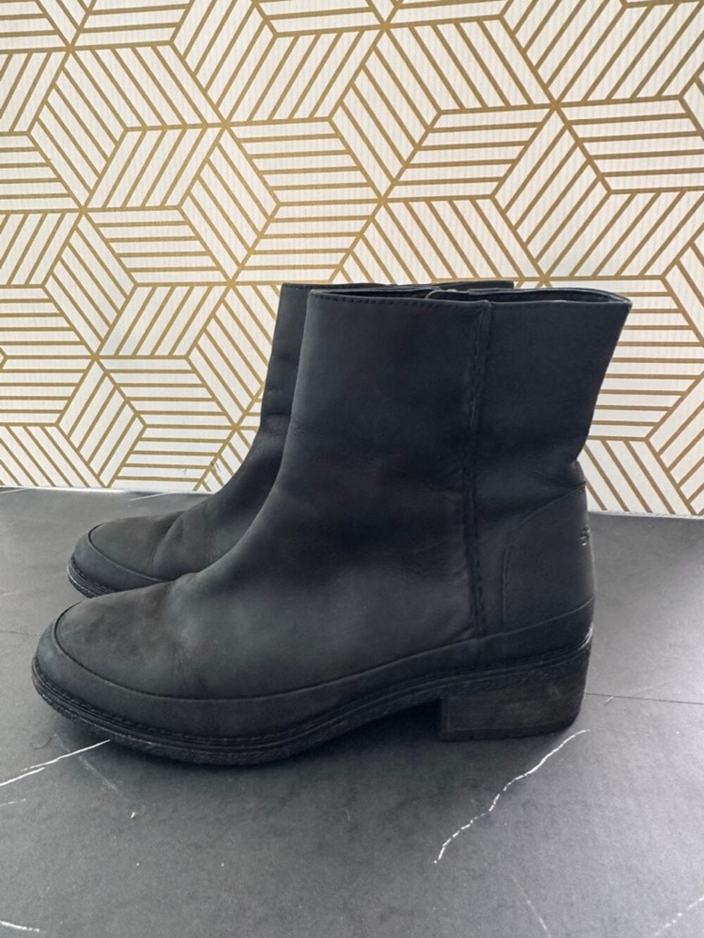 Sperry Women's Black Leather Ankle Boots | Size 6.5